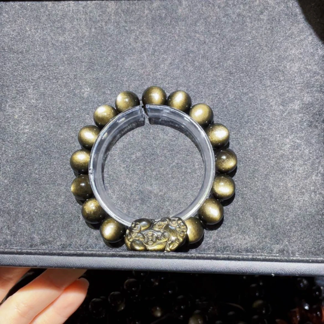 【闪购商品】黑曜岩手链未镶嵌南**鹰