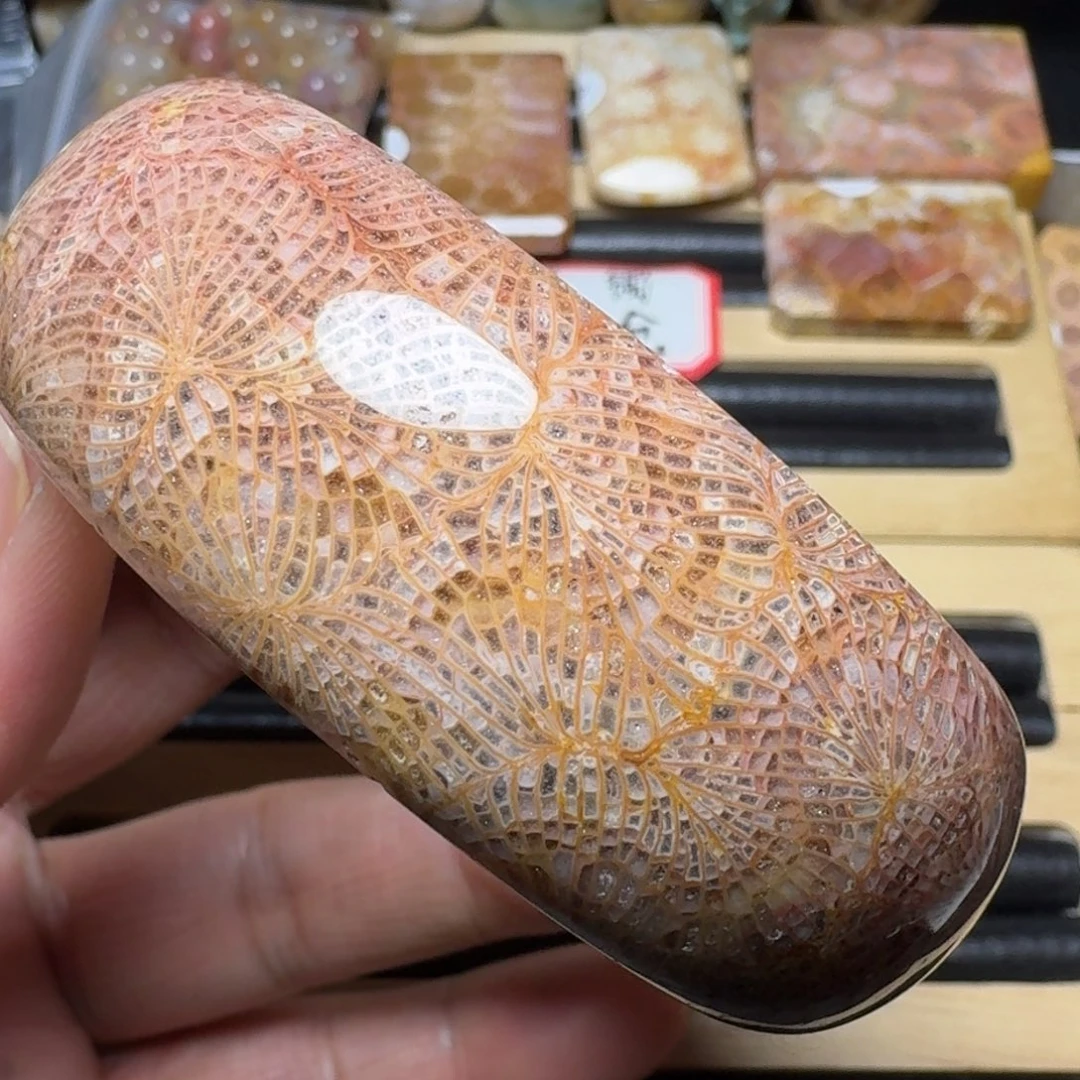 硅化玉纯天然色有机玉石未镶嵌60圈口