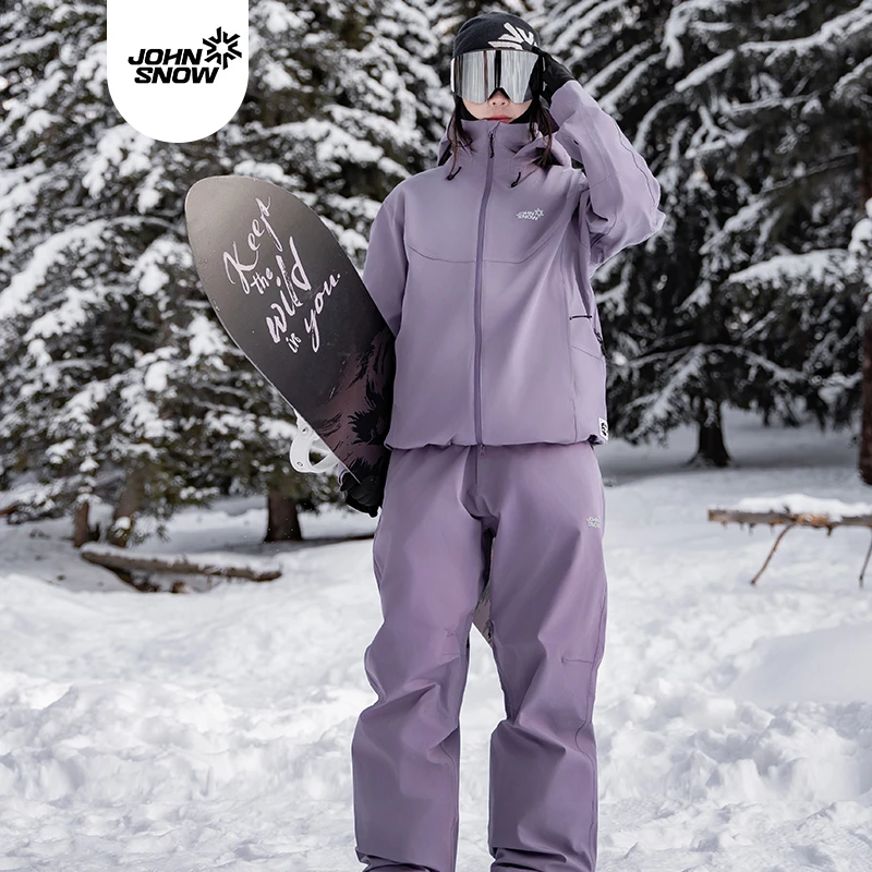 John snow专业防水滑雪服套装男款女款保暖透气单双板滑雪衣裤