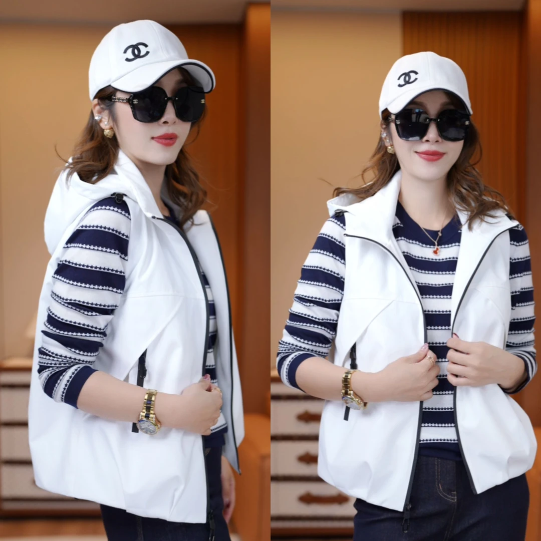 JDND轩羽【绵羊毛马夹】绵羊毛连帽立领拼接立领棉服马夹XY25491