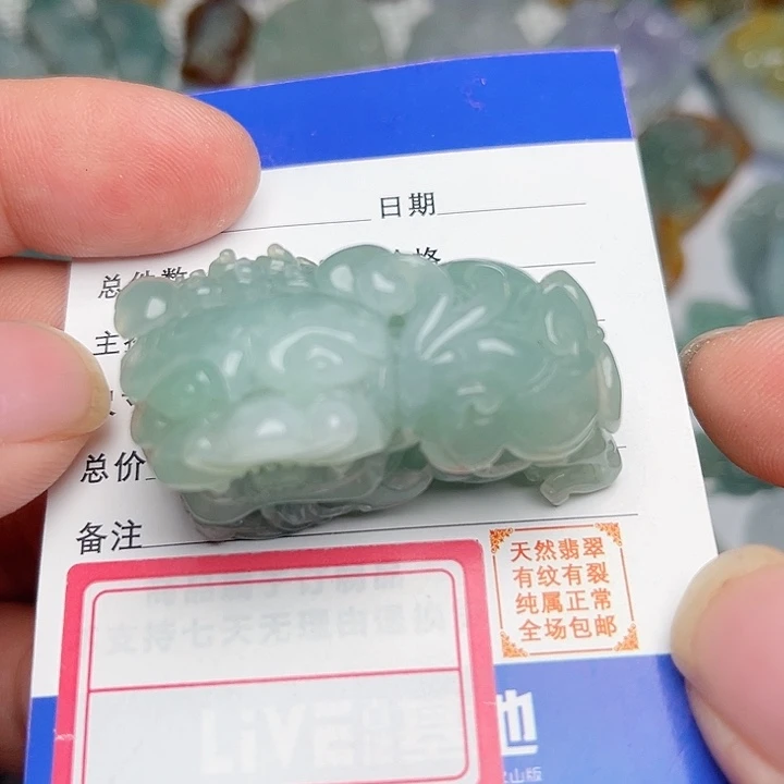 翡翠颈饰未镶嵌貔貅