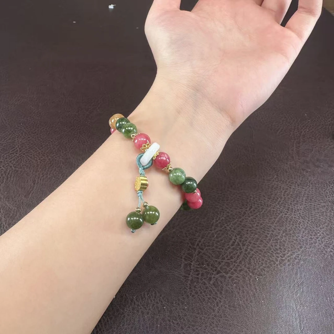 七彩碧玺多宝手链MK1064