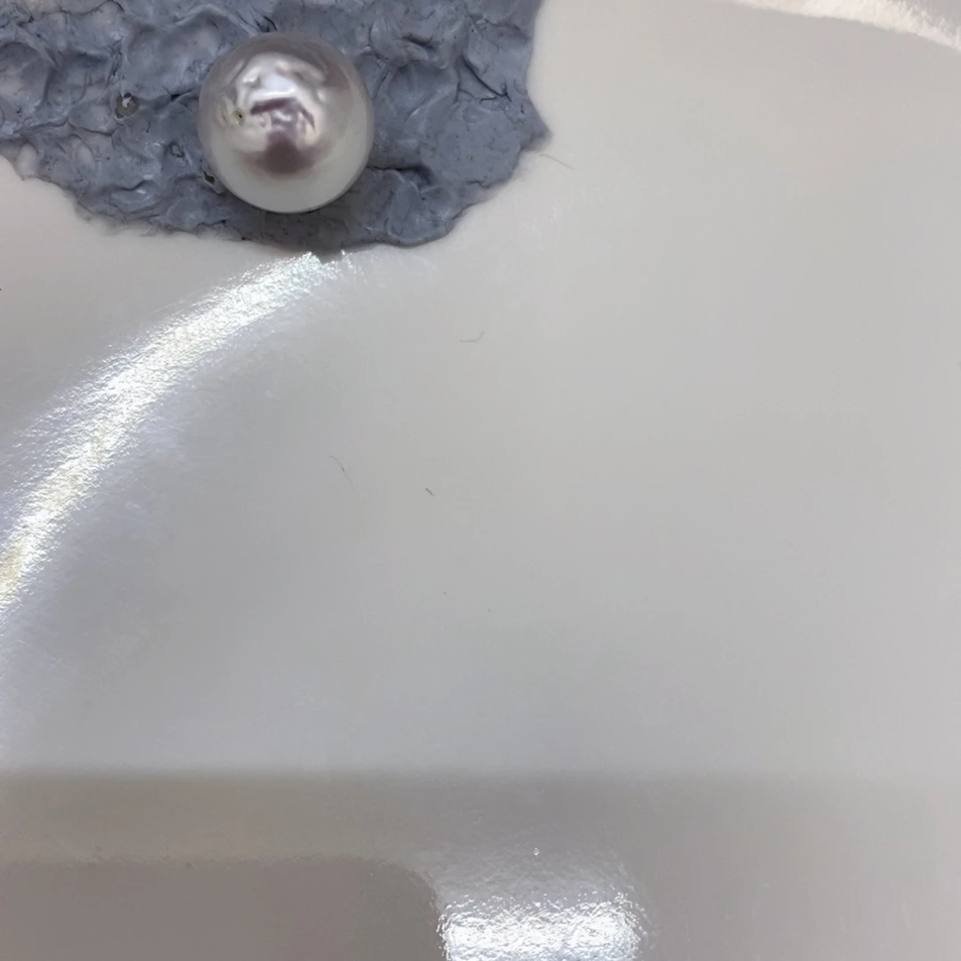 海水珍珠裸珠未镶嵌风*吹澳白单珠13.6园