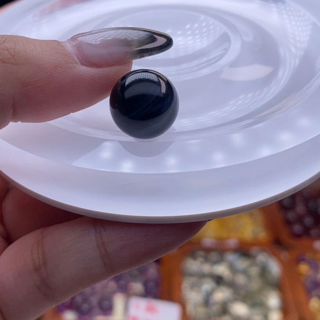 睡***丶未镶嵌手链水晶定制打孔不退货