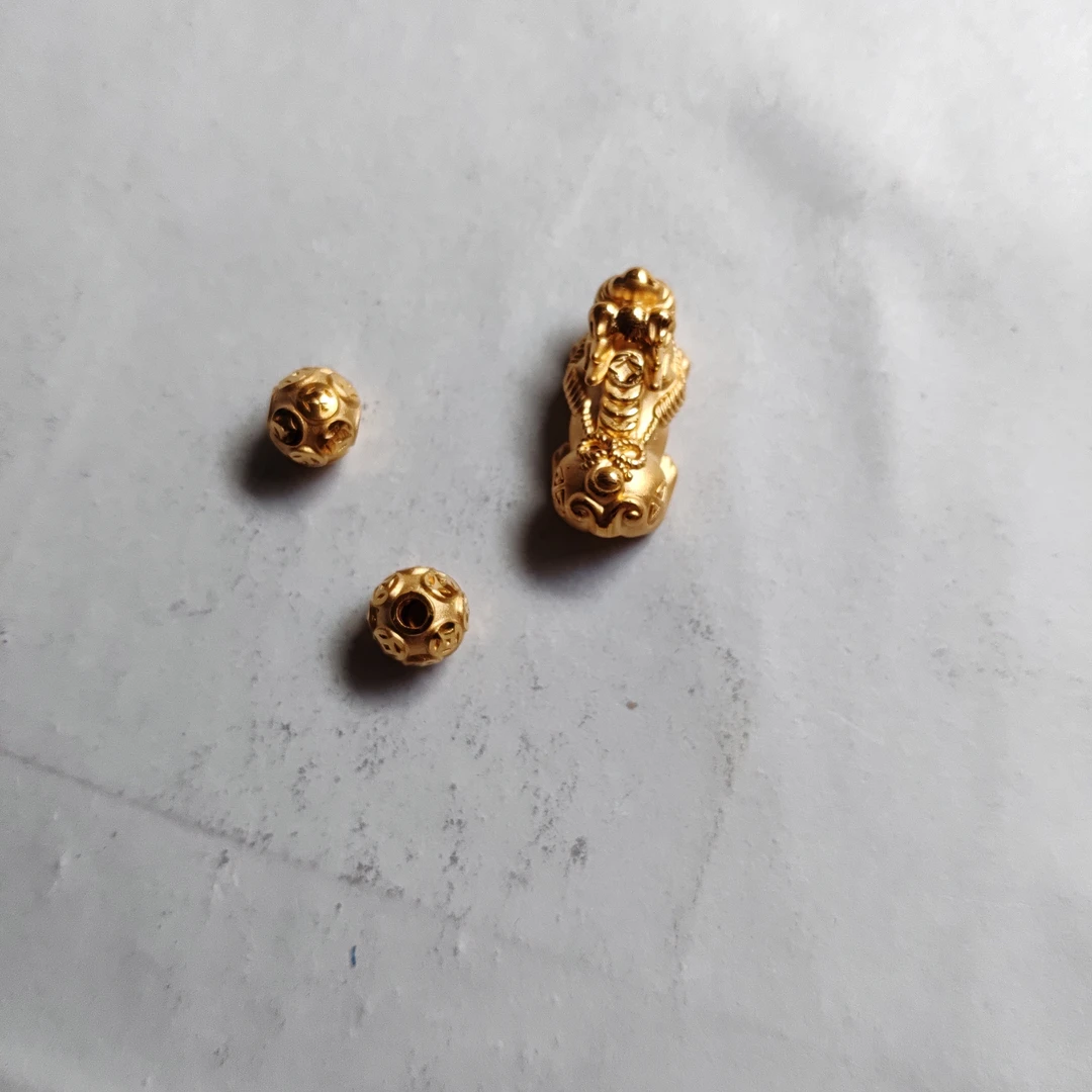 金元宝足金999貔貅珠子首饰