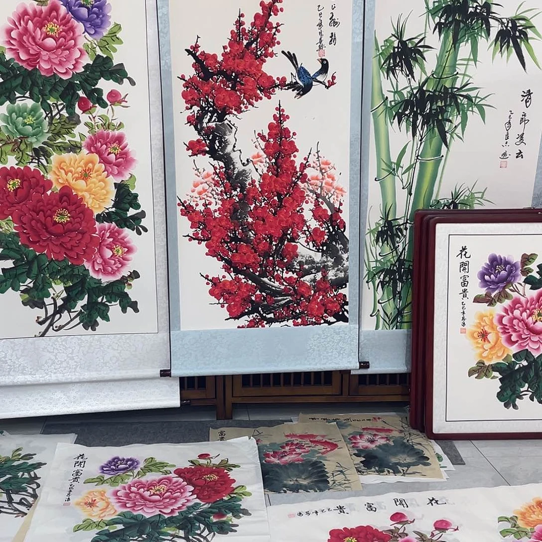 国画国画作品书法作品原稿梅花福利