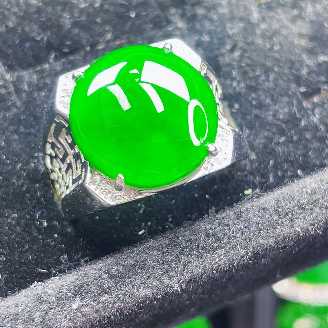 翡翠银S925镶嵌颈饰32