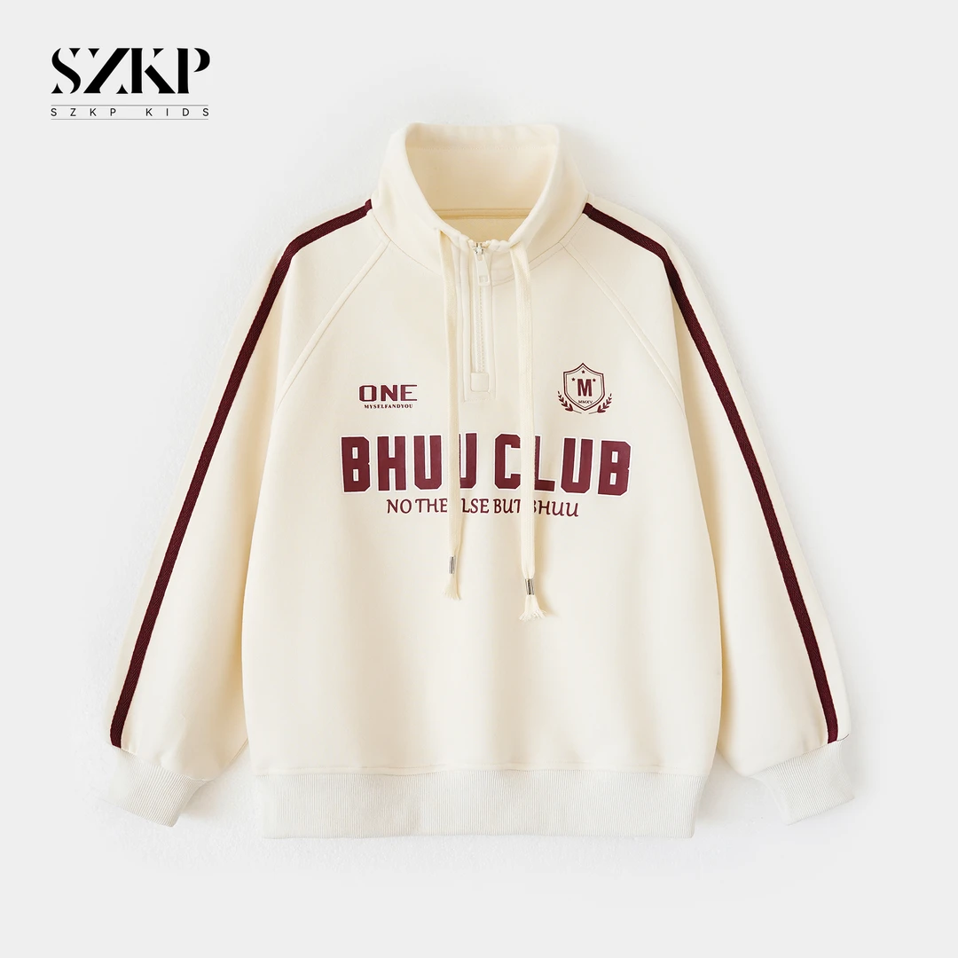 SZKP春季新款女童装大童儿童时尚百搭潮款休闲卫衣HAYC550039