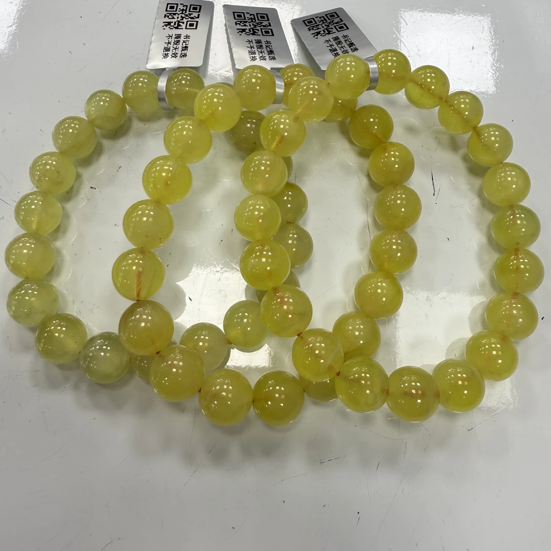 【书记甄选】天然金葡萄石单圈手链 多样性发一件 约10mm BB425