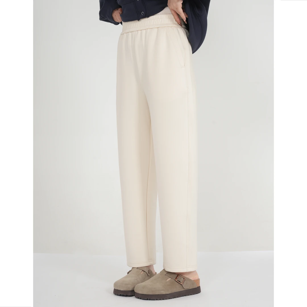 小个子圆圆1128巨舒服顺滑空气层高腰哈伦裤春款九分百搭休闲裤女