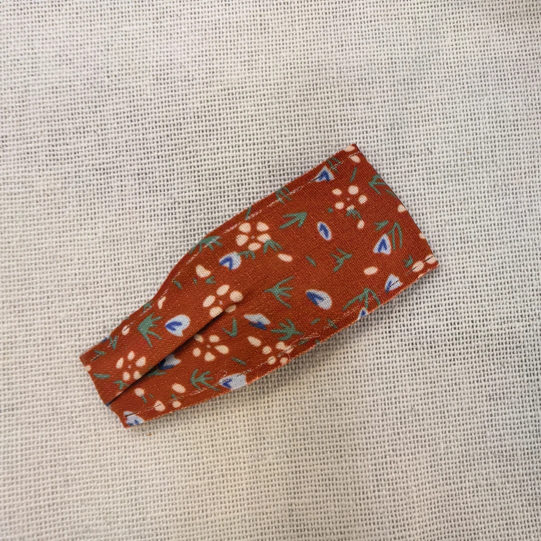 D226橘色碎花泡菜款掰掰夹