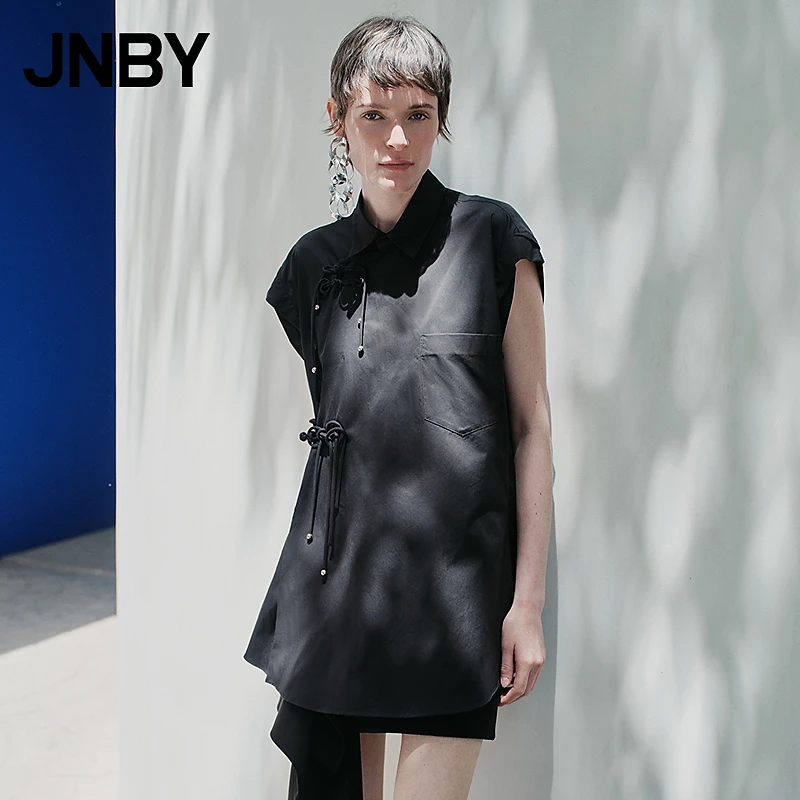 【商场同款】JNBY/江南布衣25夏新品衬衫直筒宽松棉质5P5215020