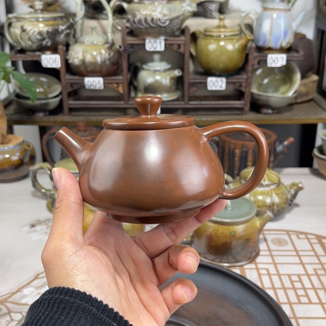 220cc古铜色石瓢壶福利款