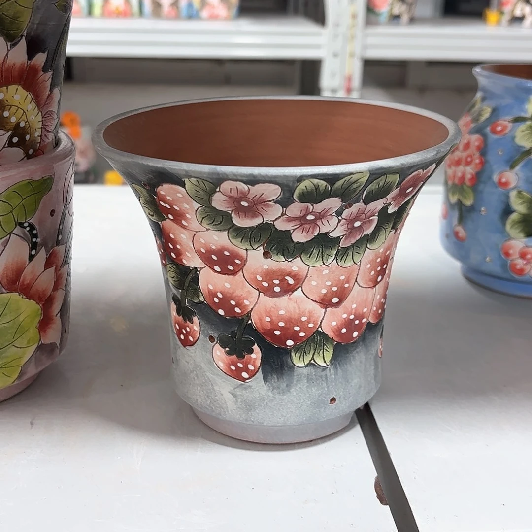 紫砂花盆手工花盆默认微瑕14/13