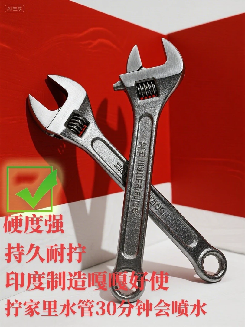 钨钢大扳手 一把双效两用，硬度强持久耐拧，可拧30分钟不变形ES606