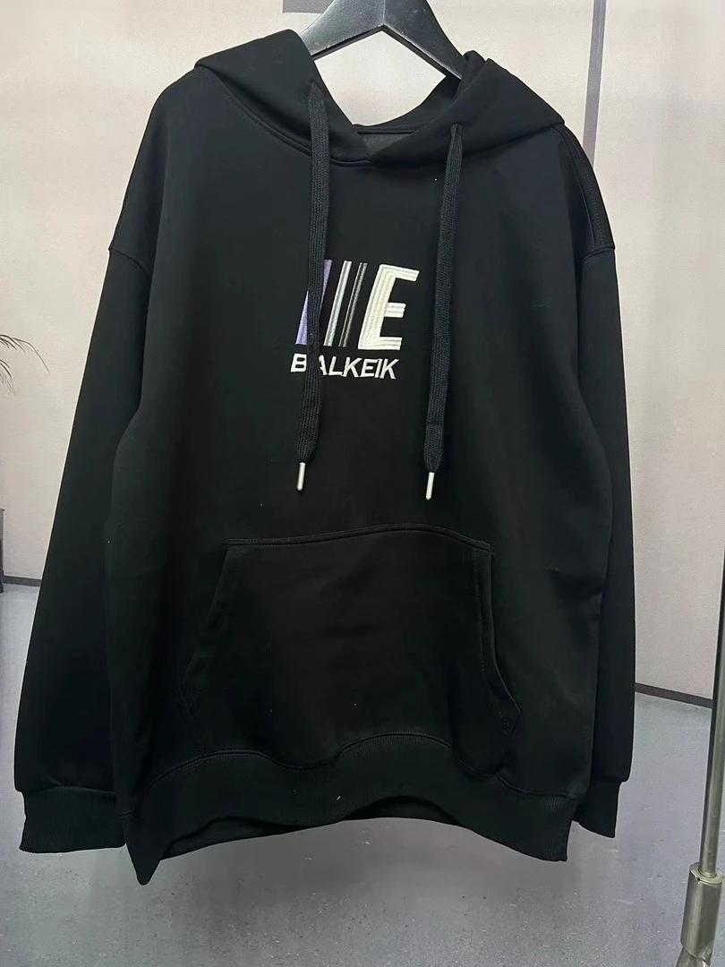 （2509刺绣帽衫）春季青少年男女同款时尚宽松版棉卫衣