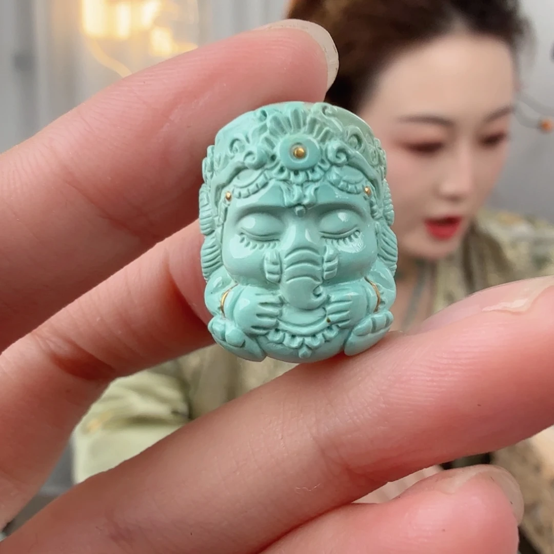 绿松石未镶嵌珠宝半成品