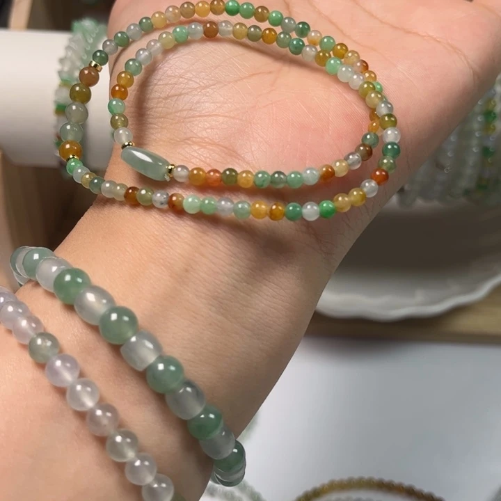 琉***璃翡翠未镶嵌手链翡翠