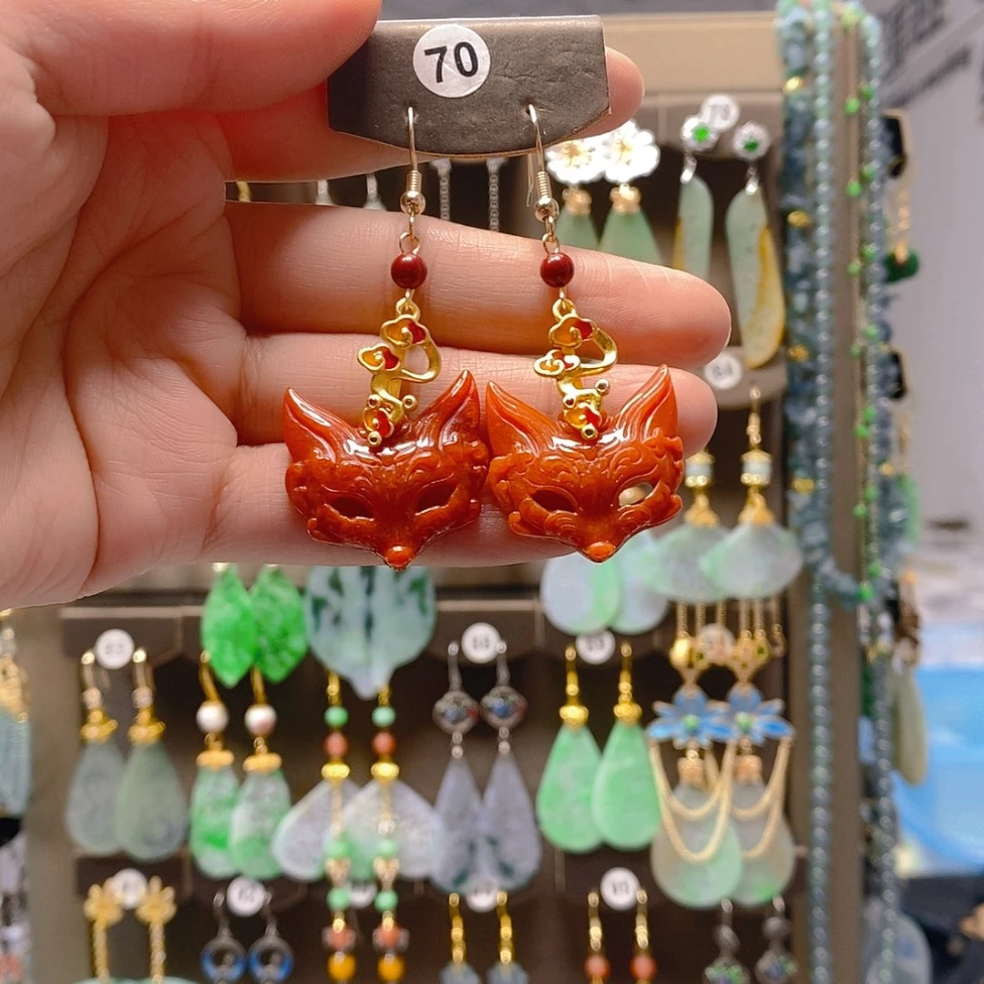 未镶嵌翡翠耳饰翡翠