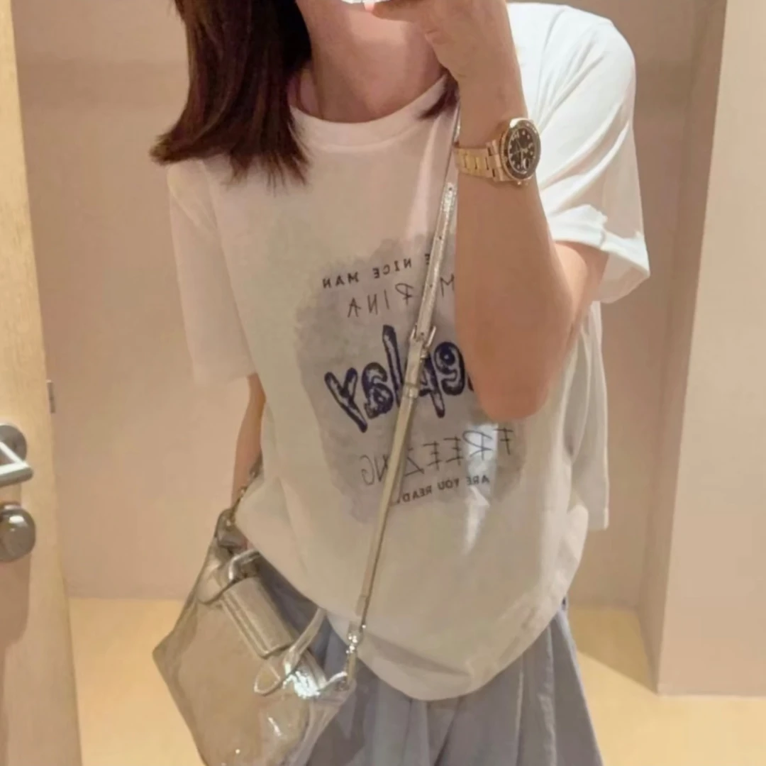 夏季大码百搭减龄凉快短袖衫27500