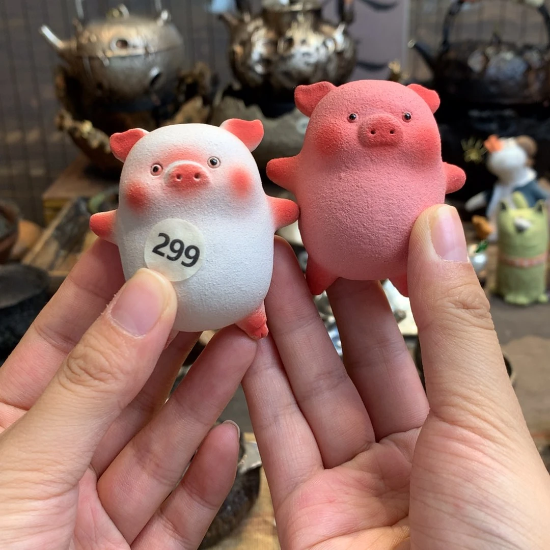 手工制作 陶土幸福猪
