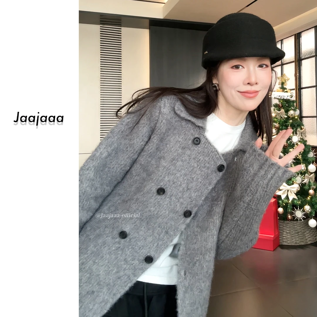 Jaajaaa杜塞画廊 开衫毛衣宽松加厚秋冬