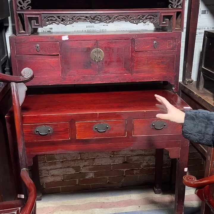 榆木加厚款书桌包邮