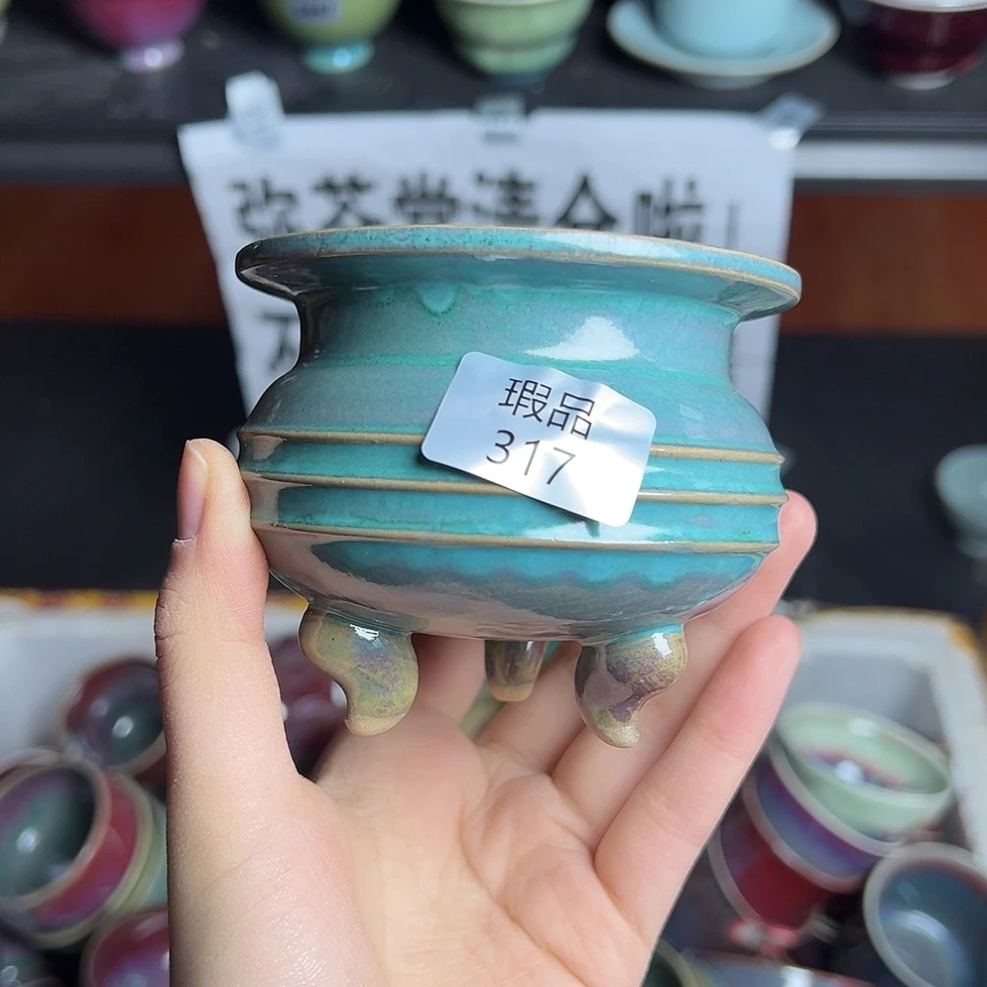 茶***道摆件陶窑口自销原矿钧瓷