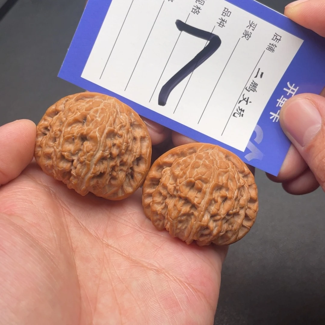 文玩核桃把件白狮子43