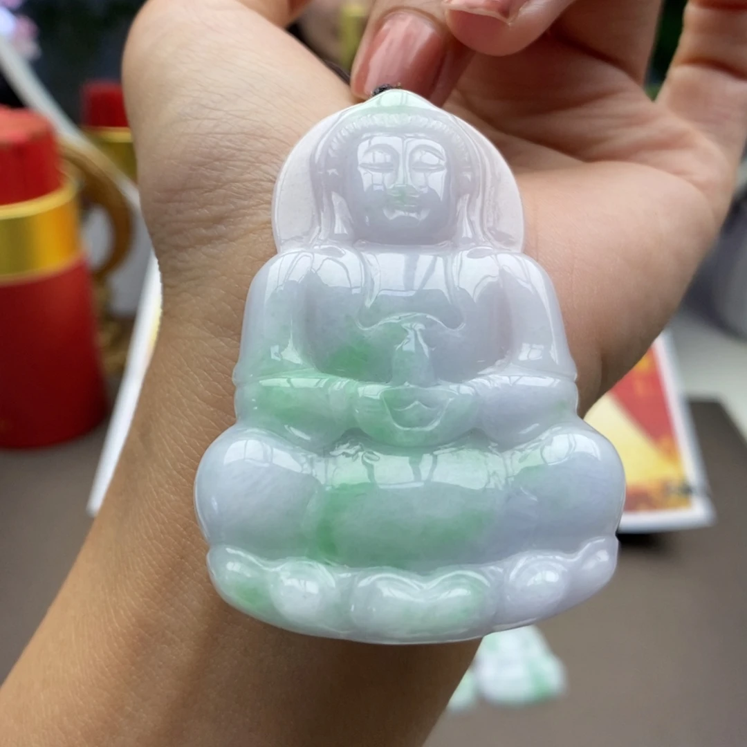 依***行翡翠未镶嵌颈饰吊坠45