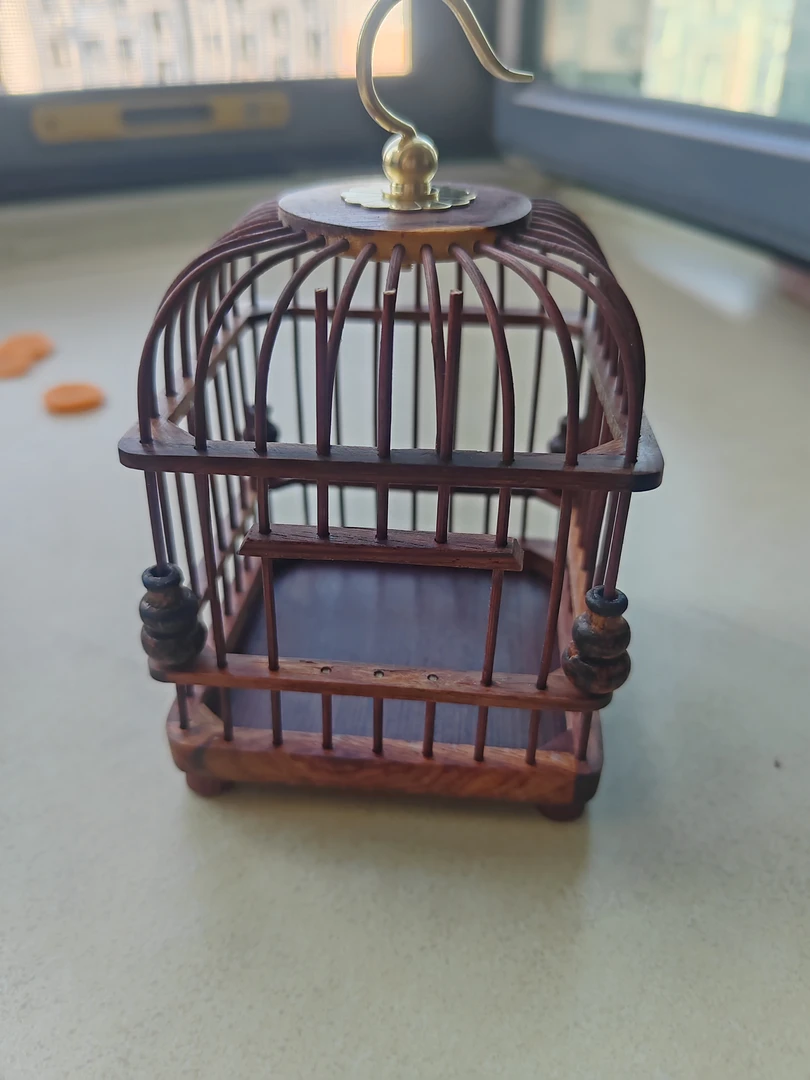 手工竹制红酸枝木蝈蝈精品笼老式蝈蝈摆件蝈蝈笼子蝈蝈笼