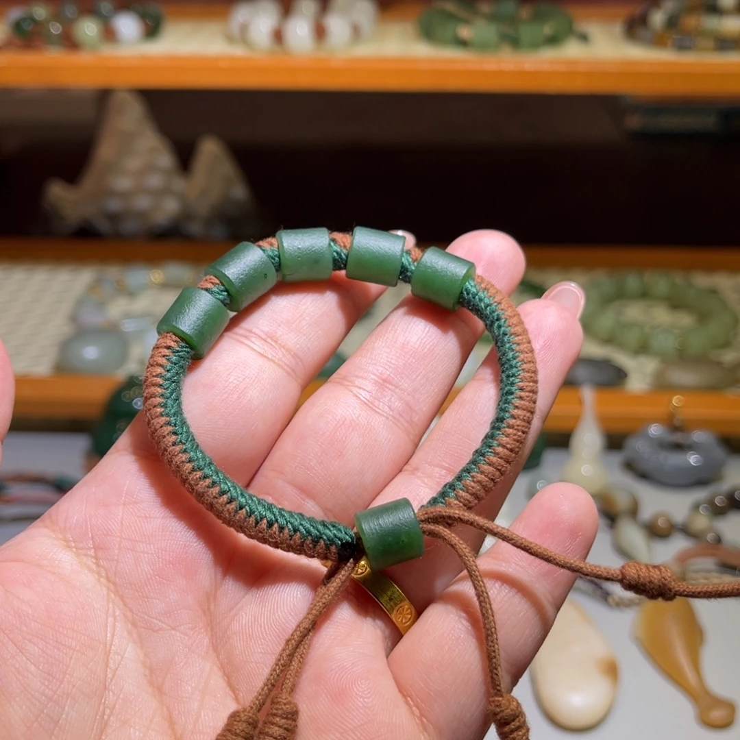 和田玉未镶嵌手链