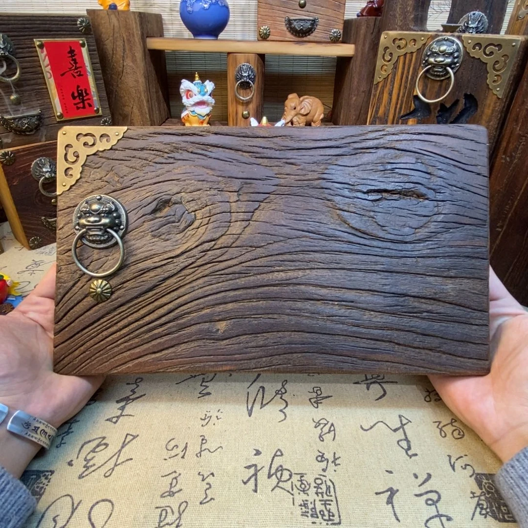 木榆木茶室摆件456