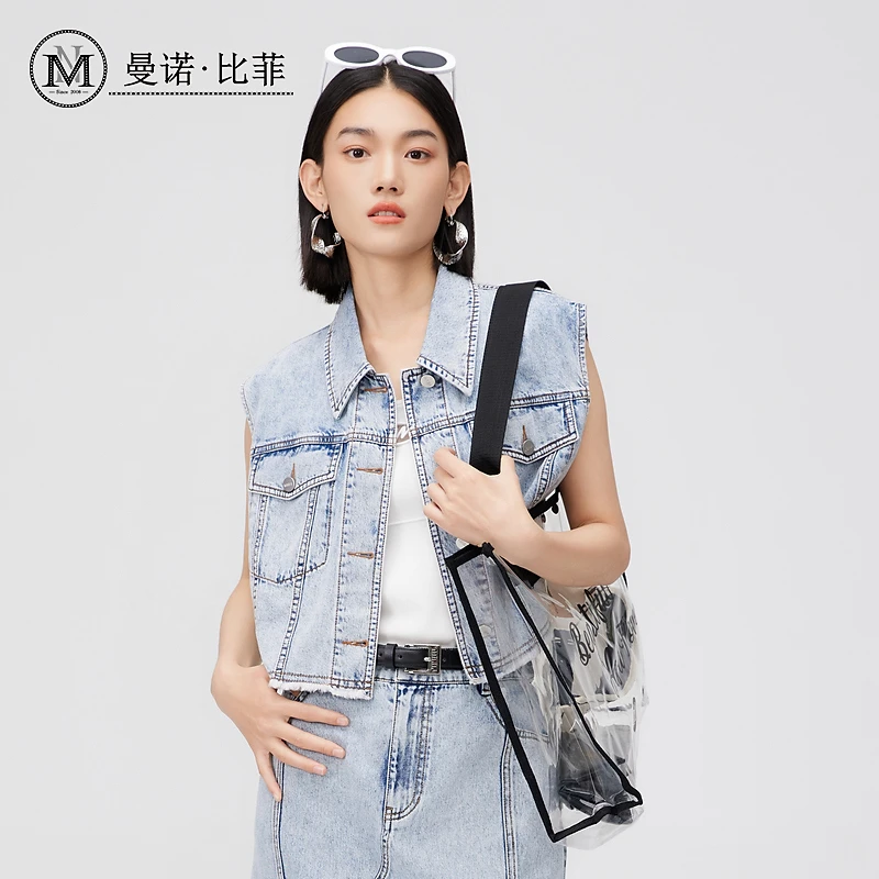 【小北姐专属】牛仔马甲外套无袖上衣MFAG122252