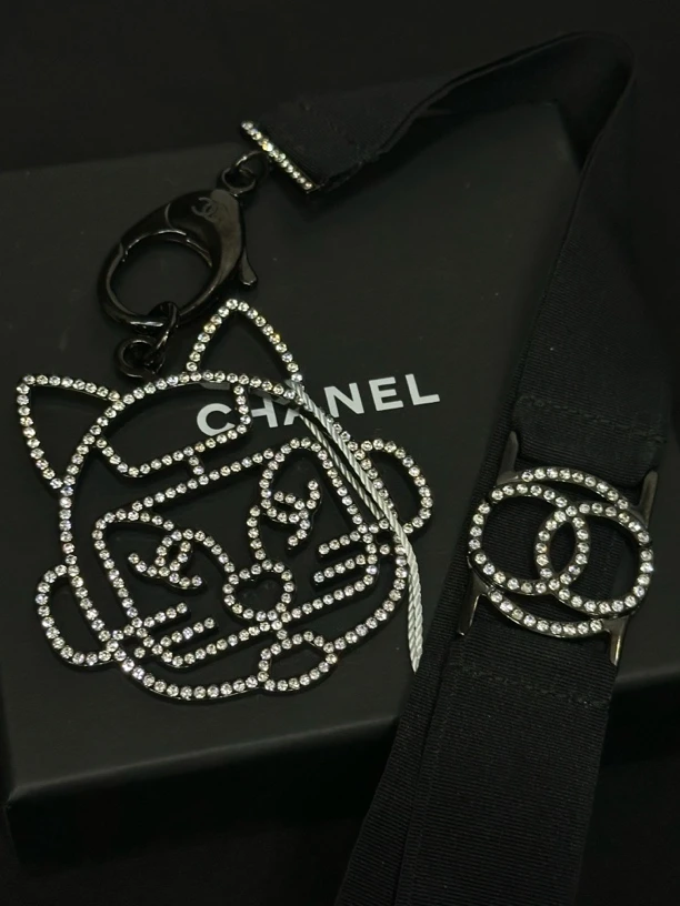 99新 Chanel/香奈儿 17S满钻猫咪项链/JJ5050303