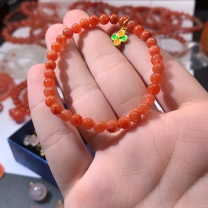 南红玛瑙未镶嵌手串