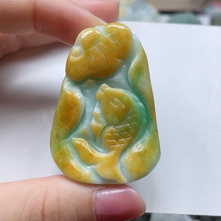 翡翠未镶嵌吊坠(不含链)翡翠