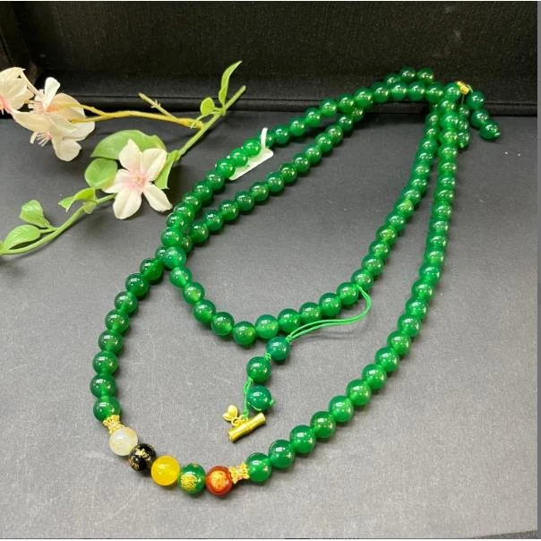 天然玉石 ZL101 时尚甄选款 满绿珠串吊坠 多样性发其一