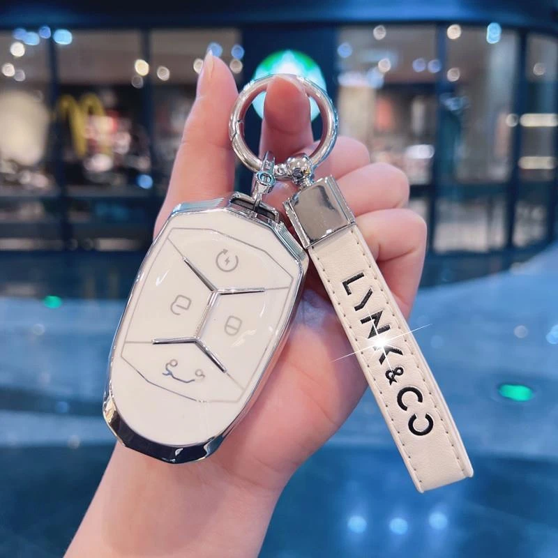 适用领克03钥匙套领克01车02新能源领克02Hatchback扣高档女壳包