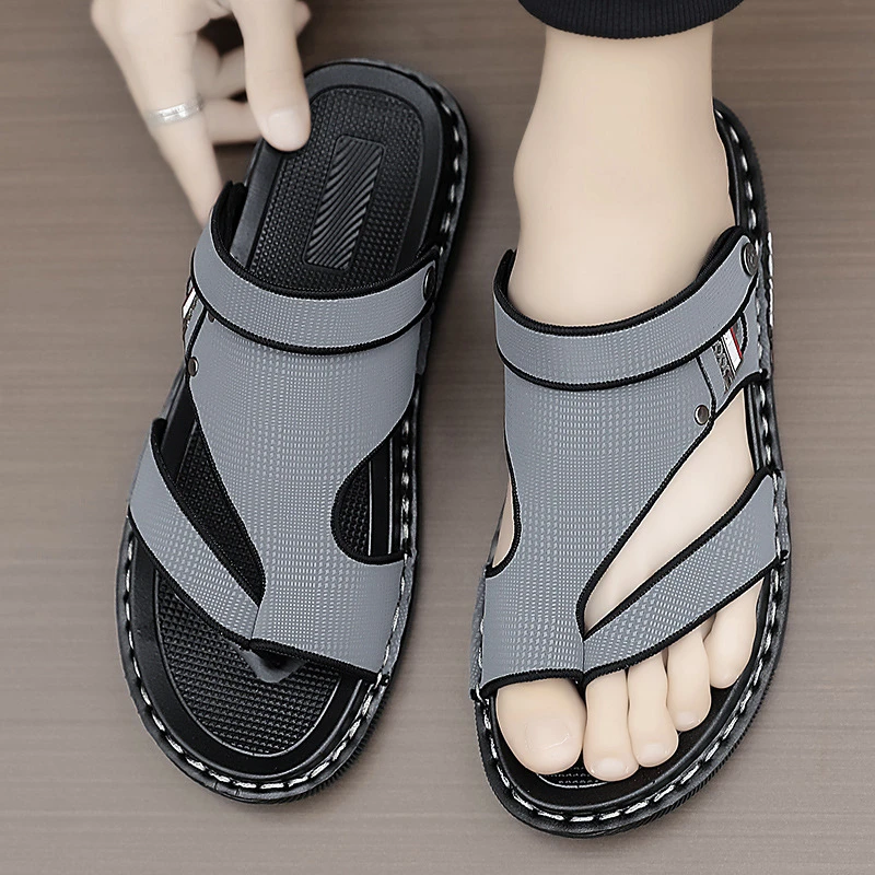 【断码清仓】凉鞋2025夏季新款透气软底休闲涉水夹人字拖开车两穿男