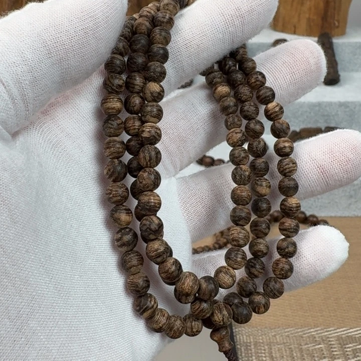 沉香手串金三角99沉多圈沉香手串0.6规格13.2克