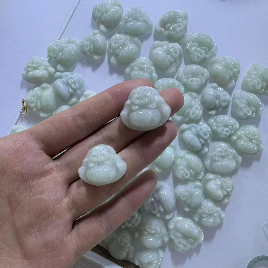 天然A货翡翠佛公吊坠-c001-多样性发一