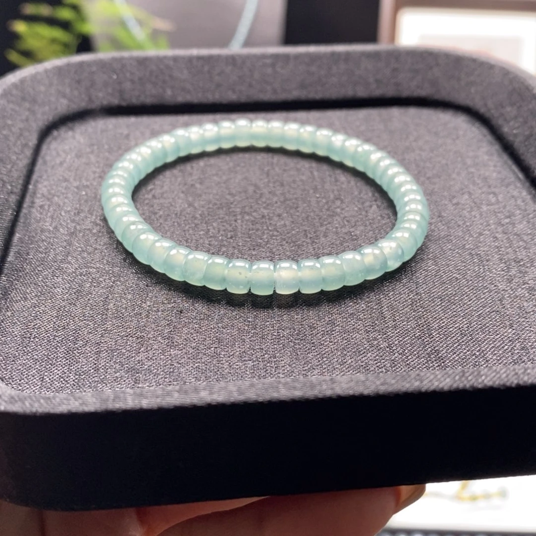 未镶嵌手链翡翠卡6翡翠直切手串