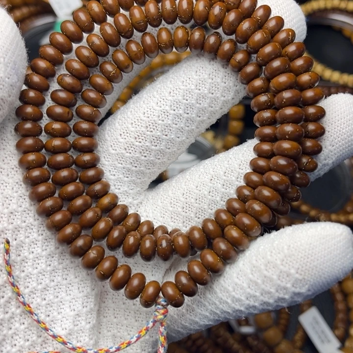 紫金鼠手串炸福利纯肉鼠尖算盘纯色咖皮老料8尺脖挂