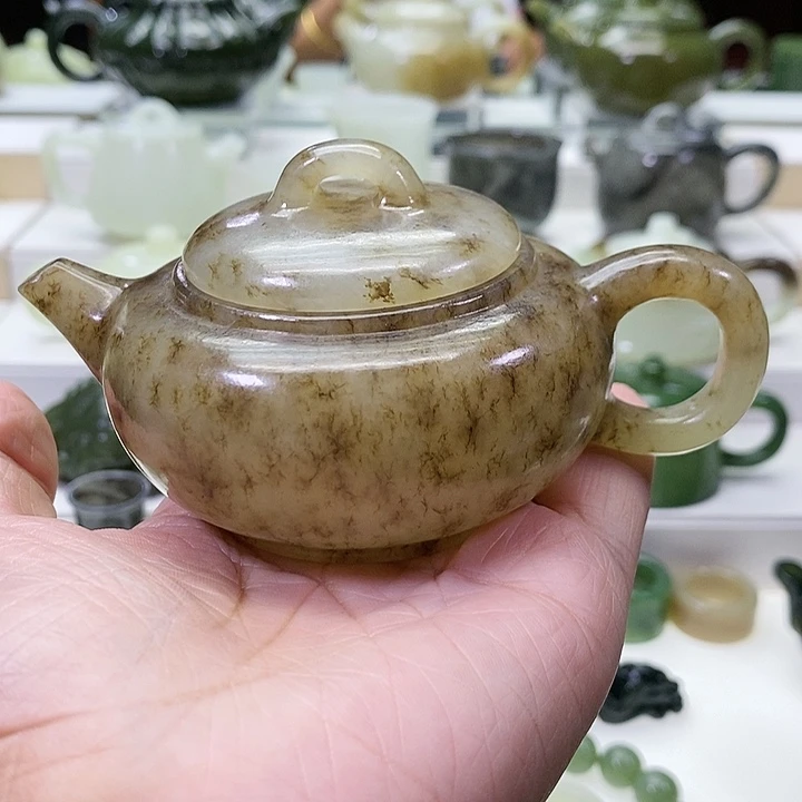 未镶嵌和田玉挂件瀚*茶壶