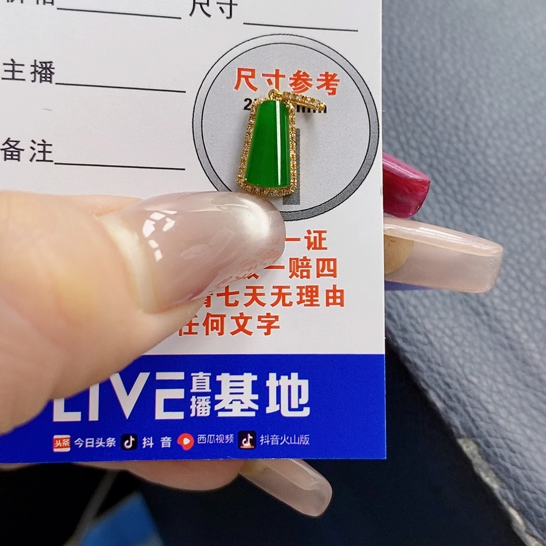 翡翠18K金镶嵌颈饰翡翠