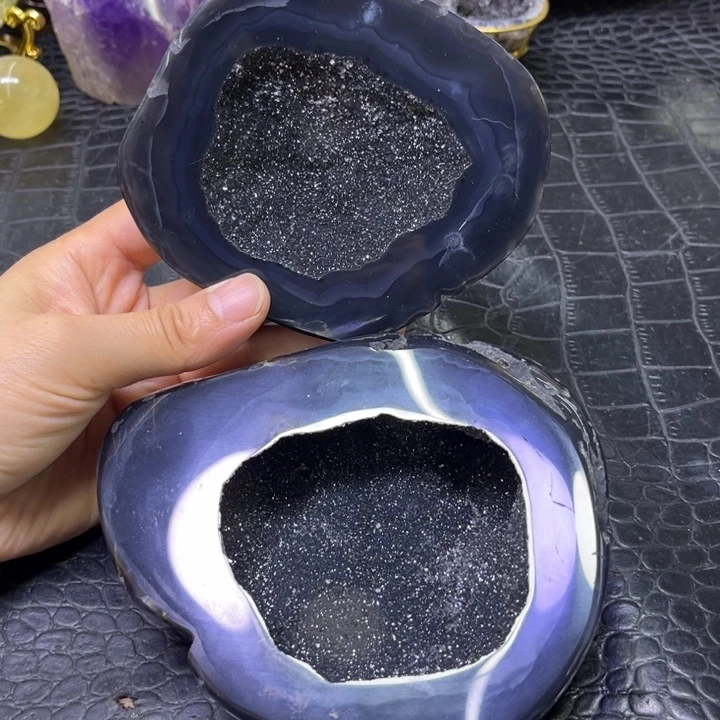 未镶嵌珠宝半成品水晶黑晶大盆