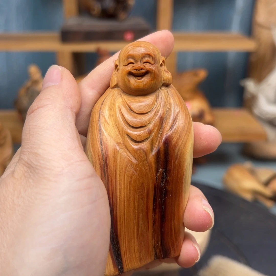 木崖柏木摆件手把件