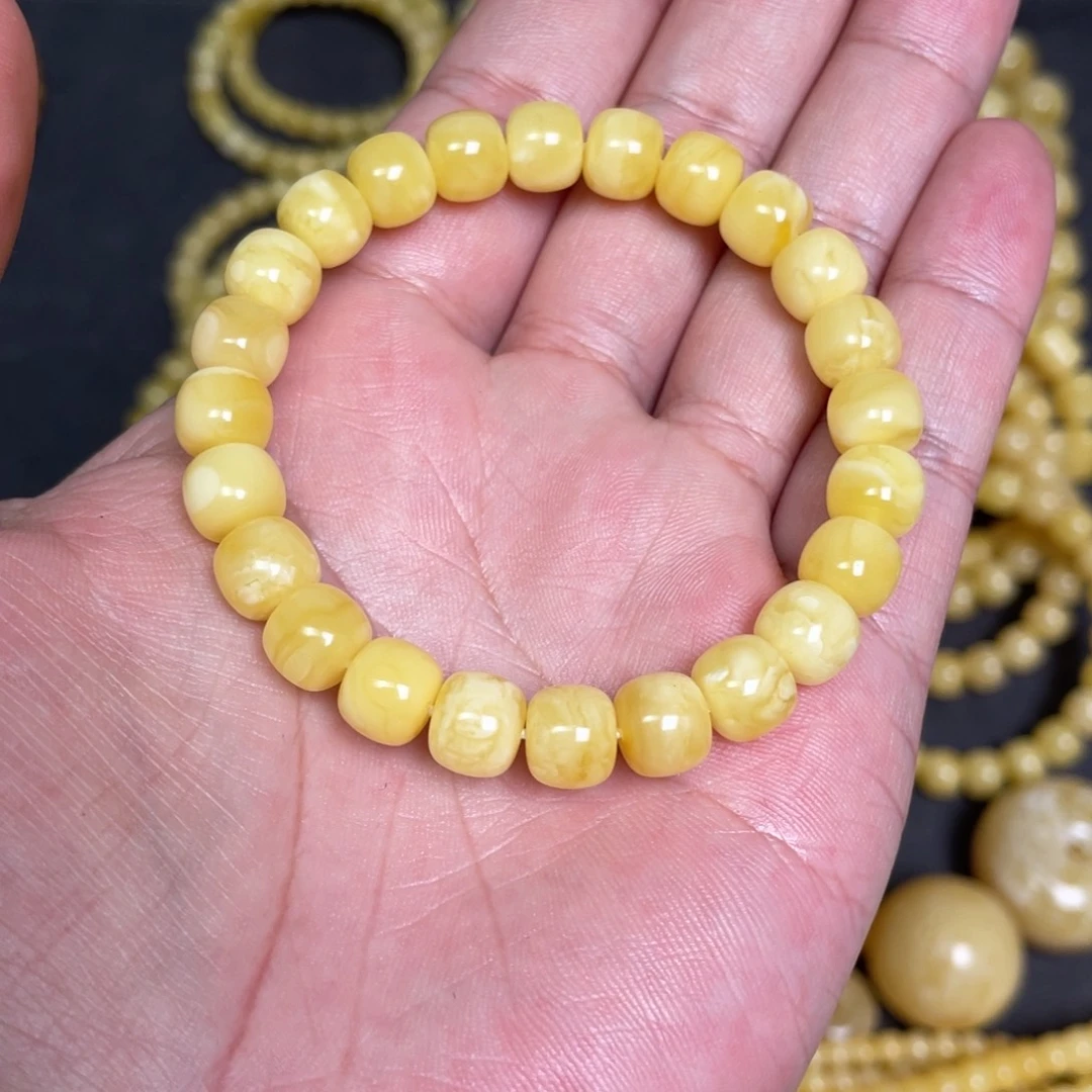 蜜蜡未镶嵌裸石8.8mm