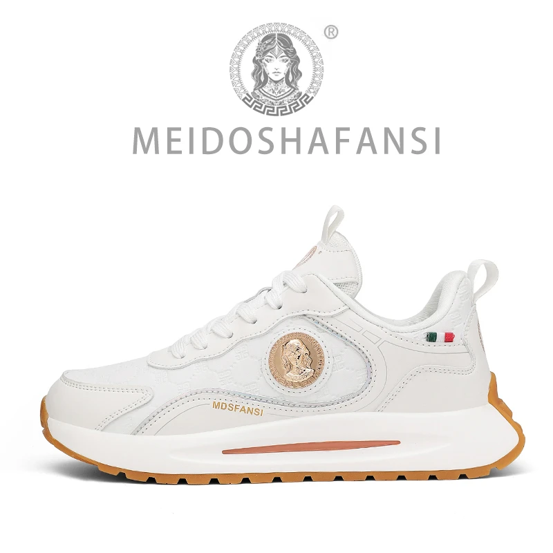 品牌:MEIDUSHA美杜沙/轻奢时尚百搭增高情侣休闲运动透气潮鞋002